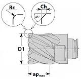Фрезерные головки B71-F/C/R, 7-зубые