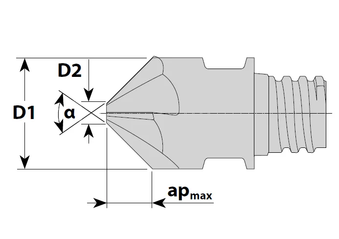  Фрезерные головки NF31/41-K, 3- и 4-зубые
